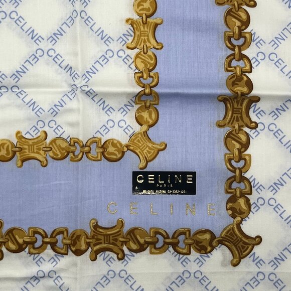 Celine Cotton Scarf / Handkerchief, New in Package - Picture 1 of 3